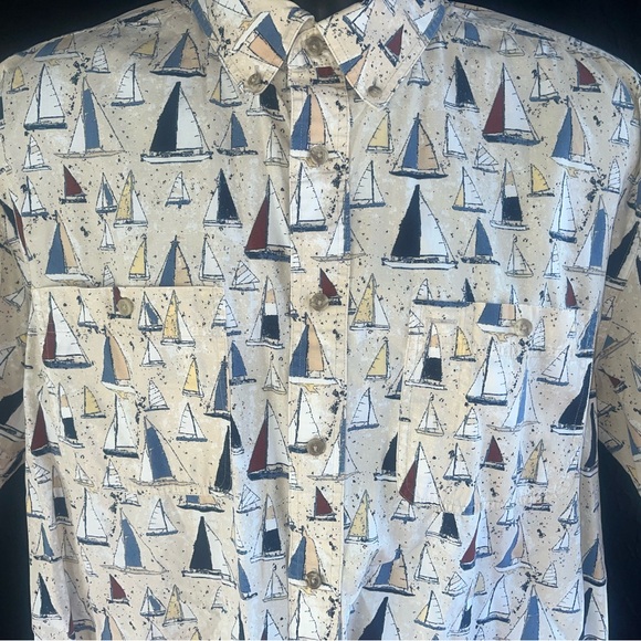 Ivy Other - Ivy Crew Nautical Sailboat Shirt XL Vintage Style Beach Summer Button Up Mens